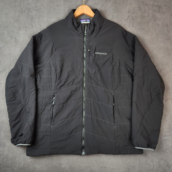 Patagonia Nano Air Jacket Womens XL‎ Black Full Zip Quilted Puffer Lightweight